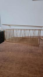 Goudkleurige opbergmand, Ophalen of Verzenden, Gebruikt