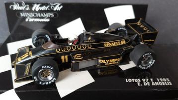 Lotus 97 T Renault Turbo Angelis 1985 F1 1:43 Minichamps Pol beschikbaar voor biedingen