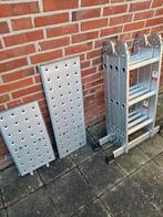 Vouwladder, Ophalen, Zo goed als nieuw, Opvouwbaar of Inschuifbaar, 2 tot 4 meter