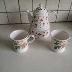 ChaCult  theepot  op rechaud en 2 grote mokken, Overige typen, Ophalen of Verzenden, Zo goed als nieuw, Overige stijlen