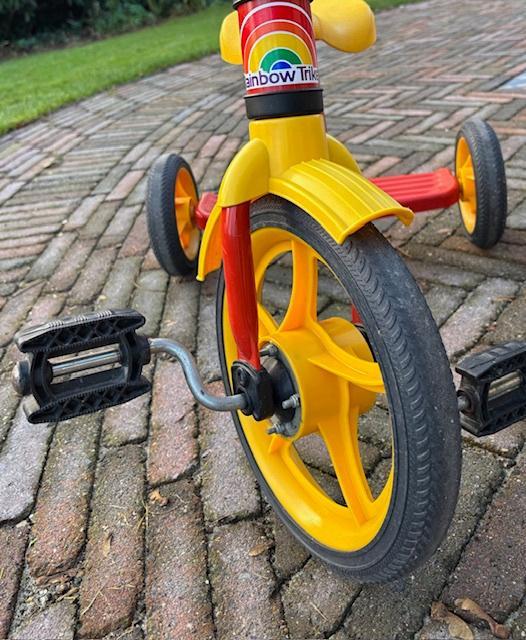 DRIEWIELER ROOD & GEEL, Fietsen en Brommers, Fietsen | Driewielers, Gebruikt, Verstelbare zitting, Ophalen