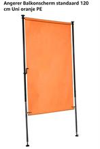 Angerer Balkonscherm standaard 120 cm Uni oranje PE nieuw, Tuin en Terras, Tuinschermen, Overige materialen, 100 tot 150 cm, 200 cm of meer