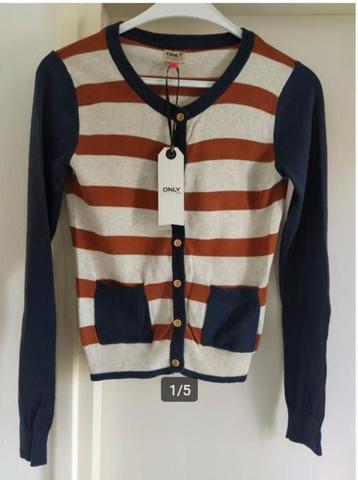 NIEUW!! ONLY leuk vest/katoenmix  NU VAN 45 VOOR 5 EURO! beschikbaar voor biedingen