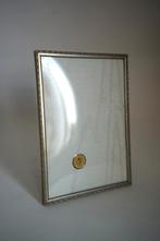 vintage koperkleurig bol glas fotolijst jyden Denemarken B, Overige materialen, Minder dan 50 cm, Gebruikt, Ophalen of Verzenden