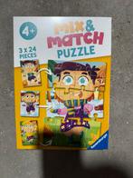Ravensburger mix & match puzzle 3x24 stukjes nieuw, Ophalen of Verzenden, Meer dan 50 stukjes, Nieuw, 6 jaar of ouder