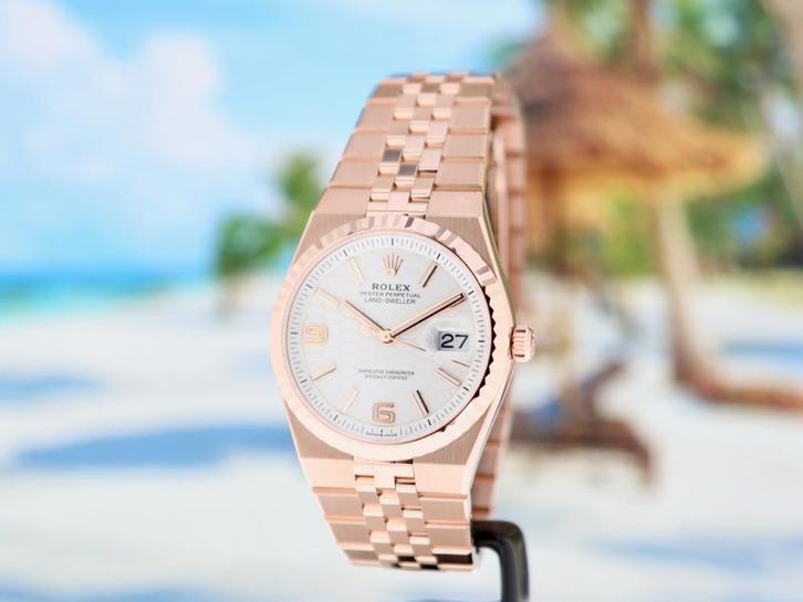 Rolex Land-Dweller 36mm 127235 ONGEDRAGEN 18 ct Gold 12-2025, Sieraden, Tassen en Uiterlijk, Horloges | Heren, Nieuw, Polshorloge