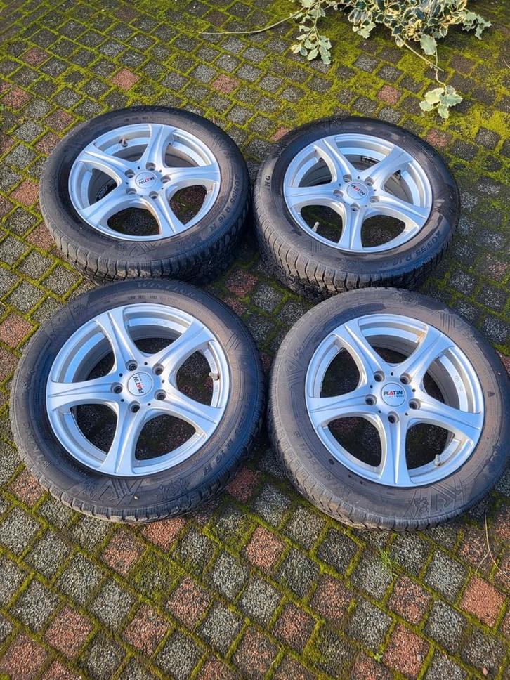 Nette Platin LM 16 inch velgen voor Auris met TPMS, Auto-onderdelen, Banden en Velgen, Winterbanden, 16 inch, 205 mm, Gebruikt