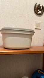 Tupperware grijze deksel met witte bak, Ophalen, Zo goed als nieuw