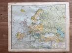 Oude kaart van Europa., Boeken, Atlassen en Landkaarten, Gelezen, Landkaart, 1800 tot 2000, Europa Overig