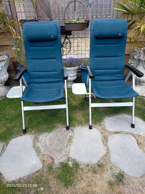 2 ANWB human nature campingstoelen blauw, Caravans en Kamperen, Kampeermeubelen, Zo goed als nieuw, Campingstoel, Ophalen