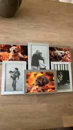 Zilverkleurige hang fotolijst met dieptes, Ophalen of Verzenden