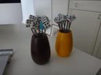 retro coctail prikkers in beker, dobbelstenen, Ophalen of Verzenden, Huis en Inrichting