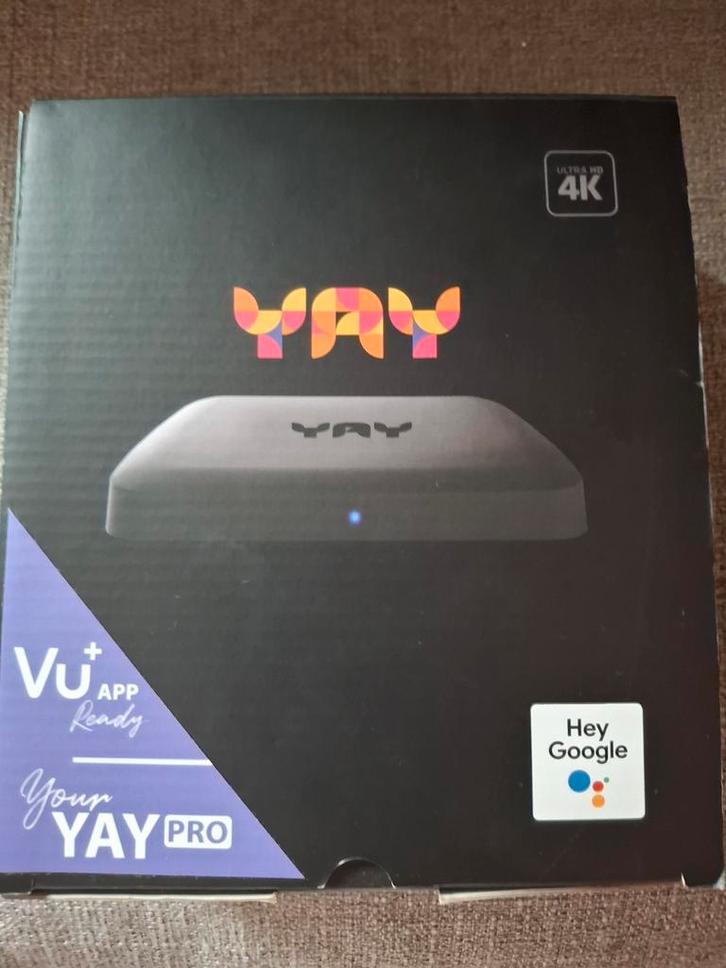 YAY Pro 4K Android TV Box, Audio, Tv en Foto, Mediaspelers, Zo goed als nieuw, Minder dan 500 GB, HDMI, USB 2.0, Optische audio
