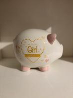 Spaarvarken 'It's a Girl' - Nieuwstaat, Verzamelen, Ophalen, Zo goed als nieuw, Steen, Aardewerk of Keramiek, Overige thema's