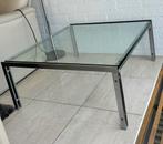 Metaform M1 glazen salontafel, Huis en Inrichting, Tafels | Salontafels, 50 tot 100 cm, Minder dan 50 cm, Glas, Gebruikt