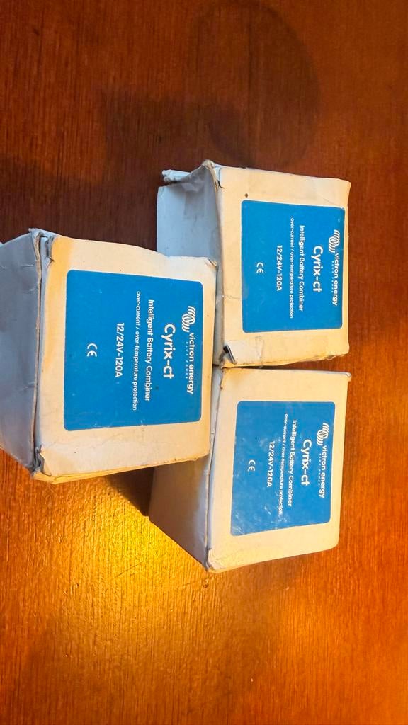 3x Victron Energy 120A 12/24V Battery Combiner als set, Ophalen of Verzenden, Nieuw, Overige typen