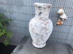 Papier mache bloempot vaas, Wit, Aardewerk of Porselein, Ophalen of Verzenden, Zo goed als nieuw