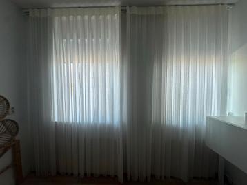 Witte Lamel Gordijn + rails - Zo Goed Als Nieuw beschikbaar voor biedingen