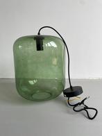 Groene glazen hanglamp, Minder dan 50 cm, Glas, Gebruikt, Ophalen