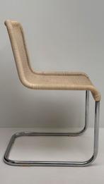 Vintage design Tecta zwevend buisframe chroom beige stoel, Ophalen, Overige materialen, Overige kleuren, .