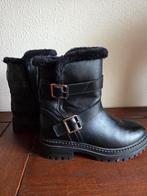 Zwarte laarzen met bont maat 38, Gebruikt, Meisje, Ophalen of Verzenden, Laarzen