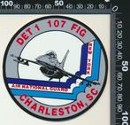 Sticker: Det 1 107 FIG - Air National Guard - New York - Cha, Verzamelen, Ophalen of Verzenden