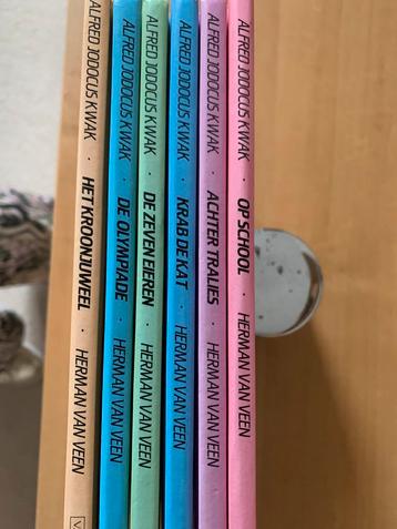 Diverse titels uit de serie van Alfred j.Kwak beschikbaar voor biedingen