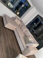 Hoekbankstel / L-vorm met sierkussens, Huis en Inrichting, Banken | Bankstellen, 100 tot 125 cm, Hoekbank, 300 cm of meer, Ophalen of Verzenden