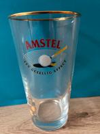 Amstel Bierglas Biljart, Ophalen of Verzenden, Gebruikt, Glas of Glazen, Amstel