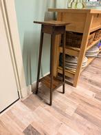 Vintage Plantentafeltje, Huis en Inrichting, Stoelen, Ophalen, Gebruikt, Bruin, Eén