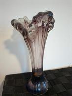Murano Vaas Aubergine Kleur, Huis en Inrichting, Woonaccessoires | Vazen, Overige kleuren, Ophalen of Verzenden, Minder dan 50 cm
