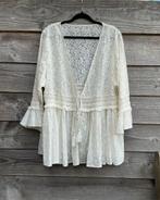 MS Mode boho blouse tuniek met kant mt 52 XXL nieuw, Wit, Maat 46/48 (XL) of groter, Nieuw, Ophalen of Verzenden