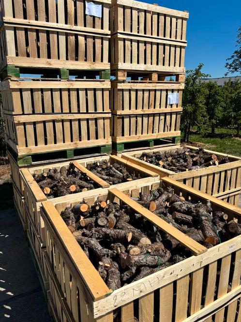 Haardhout, kachelhout, perenhout te koop!, Tuin en Terras, Haardhout, Blokken, Overige houtsoorten, Minder dan 3 m³, Ophalen
