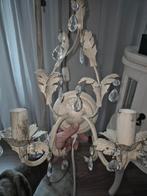 Elegante Staande Lamp met Kristallen, Huis en Inrichting, Lampen | Vloerlampen, Ophalen, Gebruikt, Romantisch, Glas