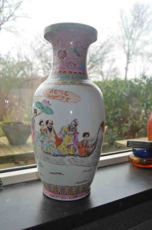 Mooie grote Chinese vaas, gesigneerd/gemerkt, Antiek en Kunst, Kunst | Niet-Westerse kunst, Ophalen of Verzenden