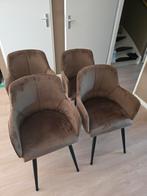 Goossens Atura Velvet met armleuning set van 4, Ophalen, Zo goed als nieuw, Vier