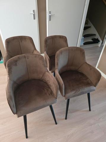 Goossens Atura Velvet met armleuning set van 4 beschikbaar voor biedingen