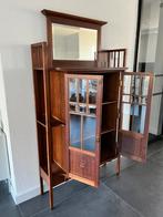 Vitrinekast - Art Nouveau / Jugendstil ca. 1900, Ophalen, Met plank(en), Glas, Gebruikt