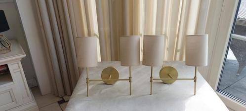 Dubbele Wandlamp Kelsea, Huis en Inrichting, Lampen | Wandlampen, Nieuw, Metaal, Stof, Overige materialen, Ophalen of Verzenden