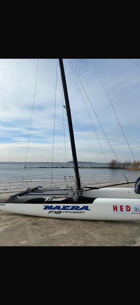 ❄️‼️Nacra F18 Infusion MK I  BJ 2006 met trailer en cattrack, Watersport en Boten, Catamarans, Gebruikt, Ophalen of Verzenden