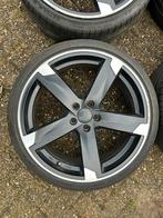 Japan JR velgen 18 inch 5x100 8J ET35+ 215/35/18 zomerbanden, Auto-onderdelen, Banden en Velgen, Ophalen, 18 inch, Velg(en), Japan Racing