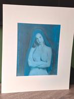 Gomdruk Blauwe Madonna / Ton Aartsen, Ophalen of Verzenden