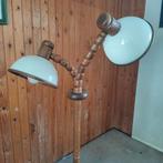 vintage vormbare eiken houten lamp, Ophalen, Gebruikt, Hout, 150 tot 200 cm