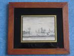 Dordreght aan de Lantzy 1650 -kopergravure van A.Rademaker, Antiek en Kunst, Kunst | Etsen en Gravures, Ophalen of Verzenden