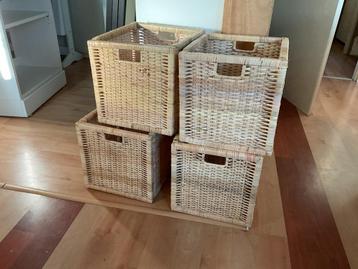 Ikea rieten manden kallax kast beschikbaar voor biedingen