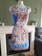 Caroline Biss roze blauwe pencil dress jurk 38 M gratis verz, Kleding | Dames, Jurken, Maat 38/40 (M), Zo goed als nieuw, Knielengte