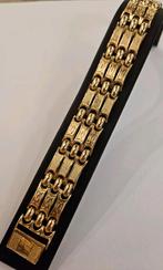 14 karaats gouden brede platte armband Cartier motief, Ophalen of Verzenden, Zo goed als nieuw, Goud, Goud