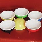 6 plastic eierdoppen, space age, Huis en Inrichting, Ophalen of Verzenden, Gebruikt, Overige materialen, Overige stijlen