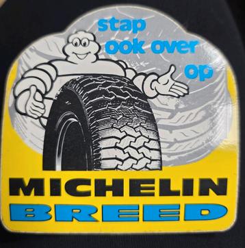 477) ORIGINELE STICKER MICHELIN  BREED beschikbaar voor biedingen