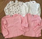 Vier shirtjes maat 68, Kinderen en Baby's, Babykleding | Maat 68, Ophalen of Verzenden, Gebruikt, Meisje, Shirtje of Longsleeve